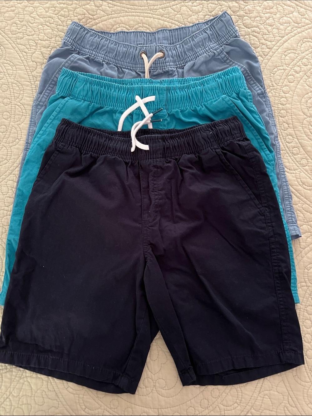 Cat & Jack Cargo Drawstring Shorts - Navy, Teal, Light Blue